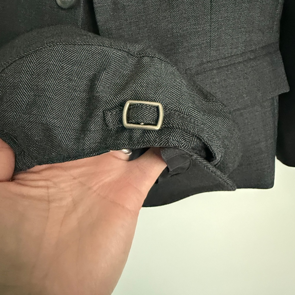 Janie and Jack Boys Charcoal Gray Blazer with Matching Cap - Picture 11 of 12